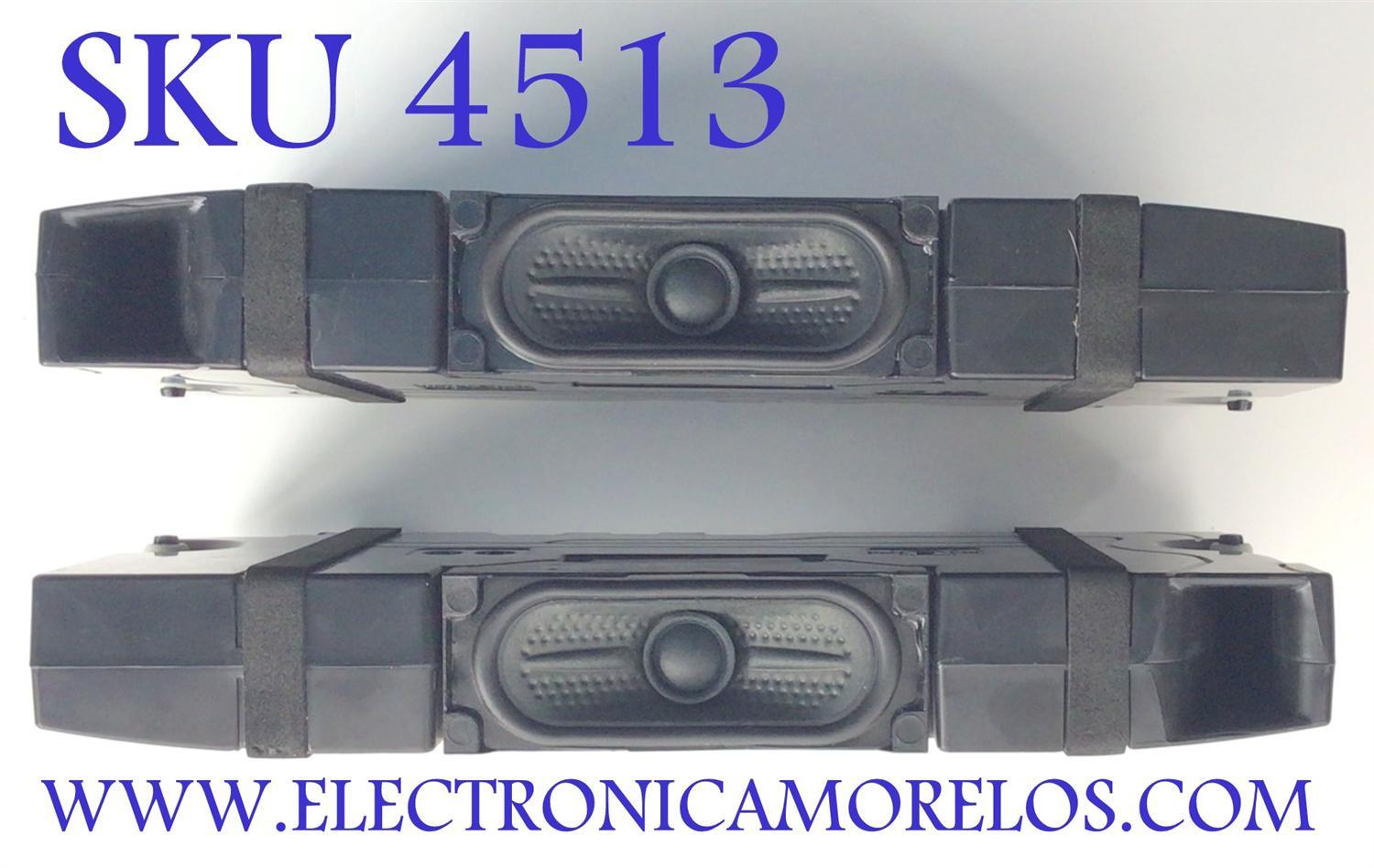 KIT DE BOCINAS PARA TV LG  (2 PZ) / NUMERO DE PARTE EAB64370905 / 6Ω / 10W / MAX 14W / 201011S / PANEL NC750DQG-ABGR3 / MODELO 75UN7070PUC.BUSFLKR